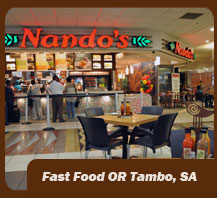 OR Tambo Airport Fast Food No African Food